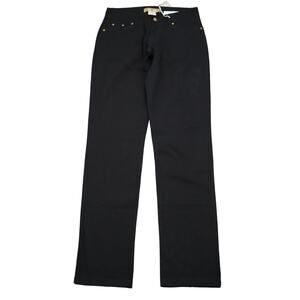 Just Jeans Pants Womens 7 Black Flat Front Comfort Straight Pockets Jeans